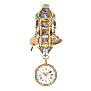 French gold and enamel repeating à toc verge watch Circa 1760