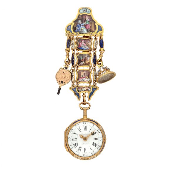 French gold and enamel repeating à toc verge watch Circa 1760