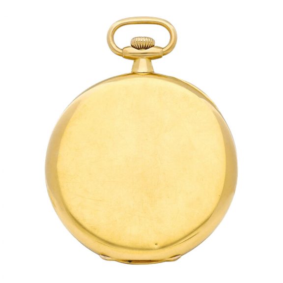 Swiss 18K gold hunting cased keyless lever watch Circa 1910 Swiss 18K gold hunting cased keyless lever watch Circa 1910