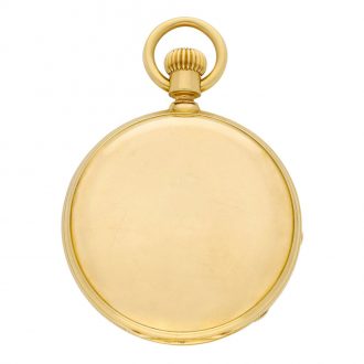 Swiss 18 carat rose gold keyless lever pocket watch Circa 1900