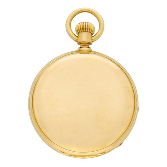 Swiss 18 carat rose gold keyless lever pocket watch Circa 1900 Swiss 18 carat rose gold keyless lever pocket watch Circa 1900
