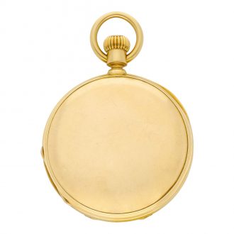 Swiss 18 carat rose gold keyless lever pocket watch Circa 1900