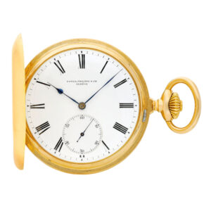 Swiss 14K gold hunting cased keyless pocket watch Circa 1900
