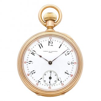 Swiss 18K rose gold open faced keyless lever watch Circa 1880 Swiss 18K rose gold open faced keyless lever watch Circa 1880