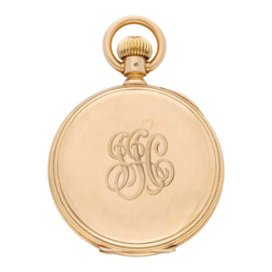 Swiss 18K rose gold open faced keyless lever watch Circa 1880