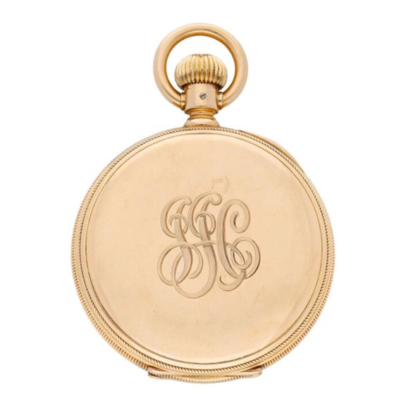 Swiss 18K rose gold open faced keyless lever watch Circa 1880 Swiss 18K rose gold open faced keyless lever watch Circa 1880