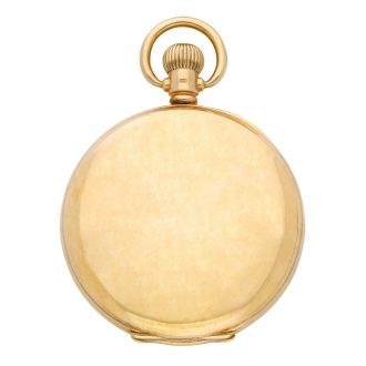Swiss rose gold hunting cased keyless lever watch Circa 1920
