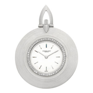 Swiss 18K white gold and diamond set keyless watch Circa 1970