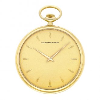 Swiss 18K gold, enamel and diamond set lever watch Circa 1993
