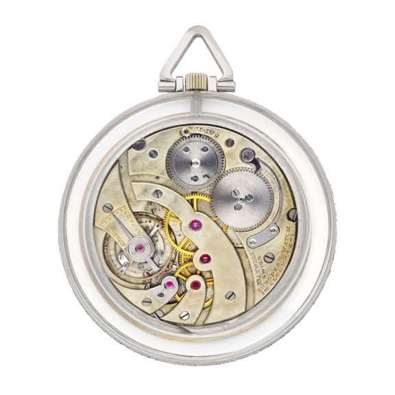 French/Swiss rock crystal open faced keyless watch Circa 1916 French/Swiss rock crystal open faced keyless watch Circa 1916