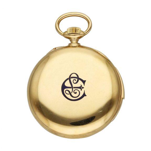 French 18 carat gold five minute repeating lever watch Circa 1900 French 18 carat gold five minute repeating lever watch Circa 1900