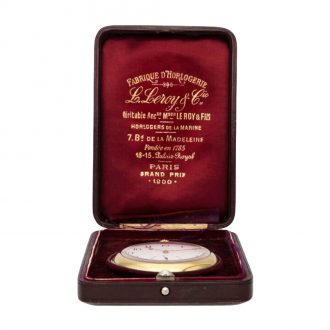 French 18 carat gold five minute repeating lever watch Circa 1900
