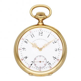High quality Swiss 18K gold open faced lever watch Circa 1929