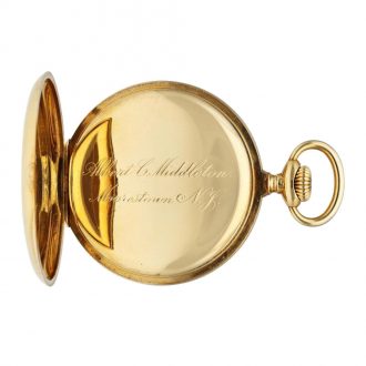 High quality Swiss 18K gold open faced lever watch Circa 1929