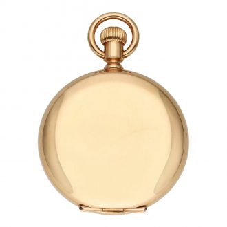 Swiss 18K gold hunting cased keyless pocket watch Circa 1889