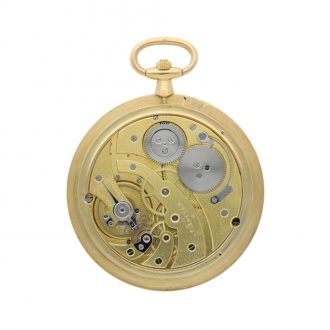 Ultra thin French gold half hunting cased watch Circa 1920
