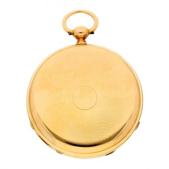 Swiss gold chronometer watch with day and date Circa 1860