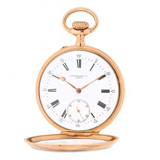 Swiss 18K rose gold open faced keyless lever watch Circa 1900
