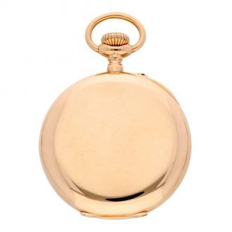 Swiss 18K rose gold open faced keyless lever watch Circa 1900