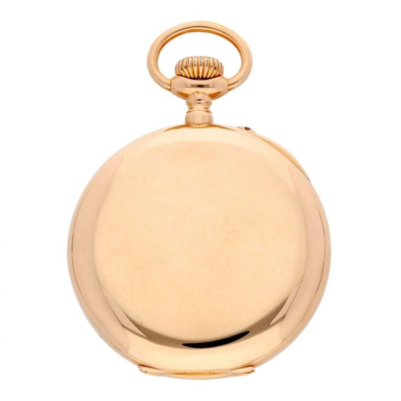 Swiss 18K rose gold open faced keyless lever watch Circa 1900 Swiss 18K rose gold open faced keyless lever watch Circa 1900
