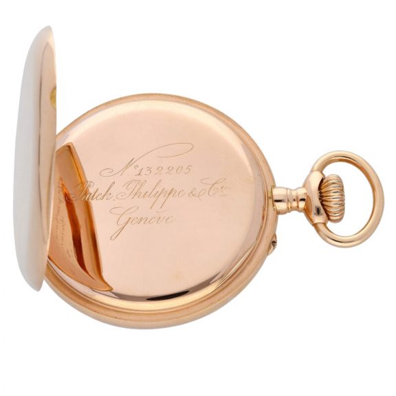 Swiss 18K rose gold open faced keyless lever watch Circa 1900 Swiss 18K rose gold open faced keyless lever watch Circa 1900
