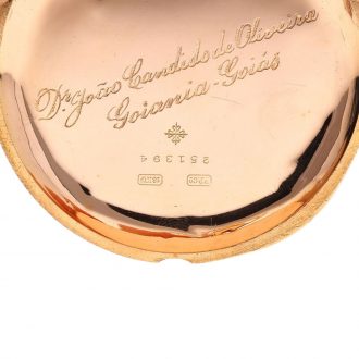 Swiss 18K rose gold open faced keyless lever watch Circa 1900