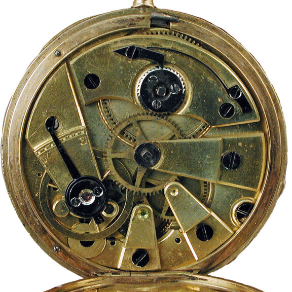 French gold enamel watch with matching chain and key Circa 1835 French gold enamel watch with matching chain and key Circa 1835