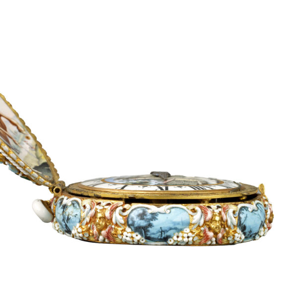 Rare French gold and enamel pocket watch Circa 1645-1648 Rare French gold and enamel pocket watch Circa 1645-1648