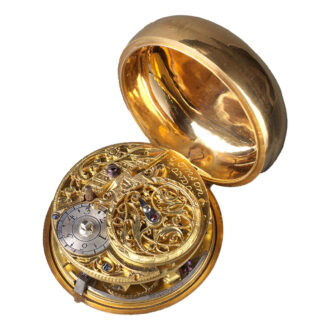 Gold French/Swiss verge watch with pastoral scene Circa 1758-65 Gold French/Swiss verge watch with pastoral scene Circa 1758-65