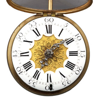 Gold French/Swiss verge watch with pastoral scene Circa 1758-65 Gold French/Swiss verge watch with pastoral scene Circa 1758-65