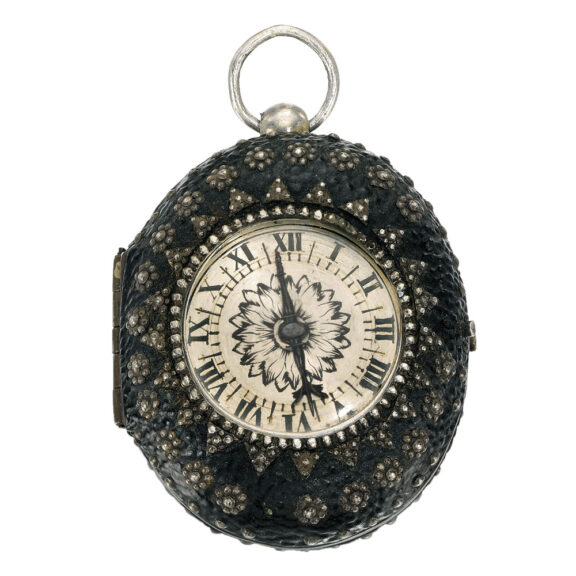 An Englisch silver pair cased oval verge pocket watch Circa 1645 An Englisch silver pair cased oval verge pocket watch Circa 1645