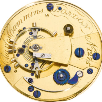 An English fine gold open-faced lever watch Circa 1845