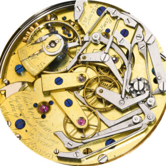 English split seconds minute repeating chronograph Circa 1899