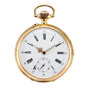 Swiss gold quarter repeating lever pocket watch Circa 1890
