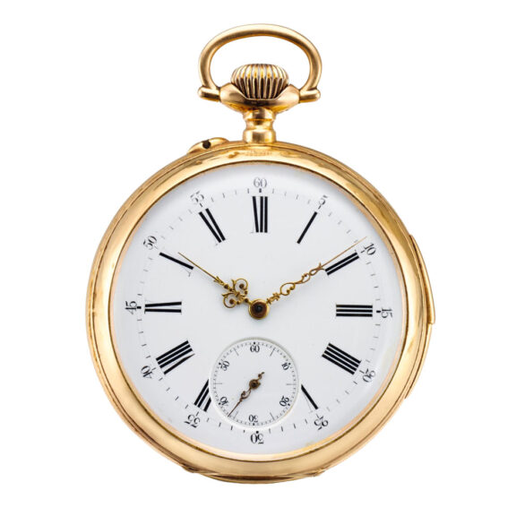 Swiss gold quarter repeating lever pocket watch Circa 1890