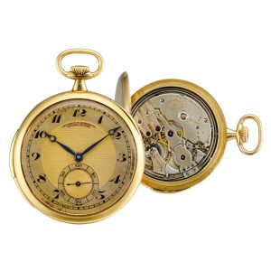 Swiss gold minute repeating lever pocket watch Circa 1920
