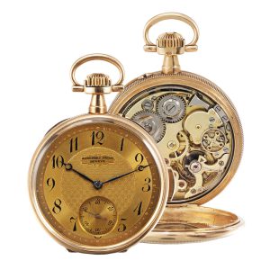Swiss gold minute repeating lever pocket watch Circa 1890