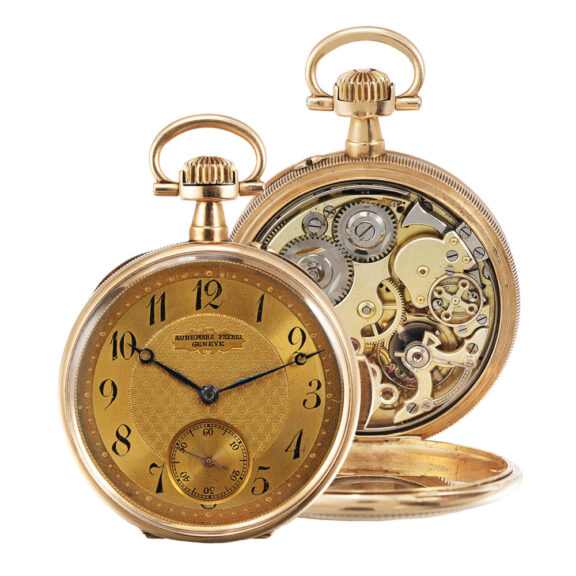 Swiss gold minute repeating lever pocket watch Circa 1890