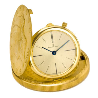 Swiss 18 carat gold US twenty dollar coin watch Circa 1970
