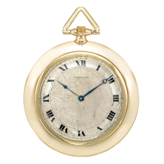 Ultra thin French 18k gold lever watch by Cartier Circa 1910