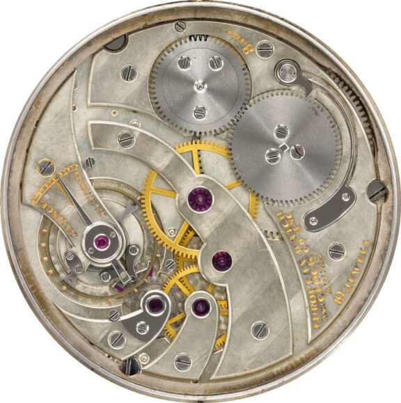 Slim French platinum watch with sapphire rim Circa 1920 Slim French platinum watch with sapphire rim Circa 1920