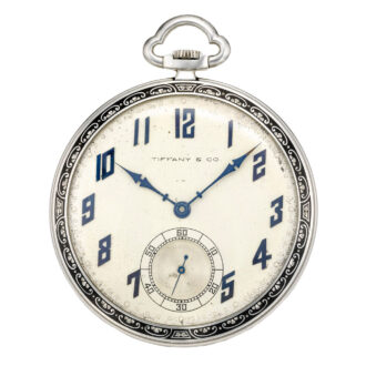Fine Swiss platinum and enamel lever watch Circa 1900