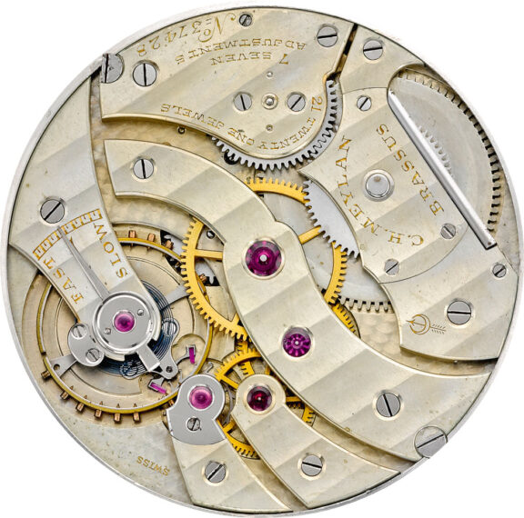 Fine Swiss platinum and enamel lever watch Circa 1900 Fine Swiss platinum and enamel lever watch Circa 1900