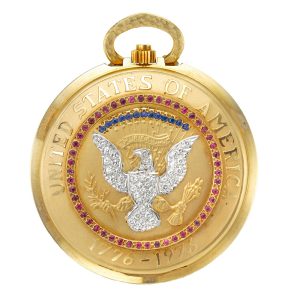 Swiss limited edition 14k gold pocket watch Circa 1976