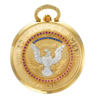 Swiss limited edition 14k gold pocket watch Circa 1976