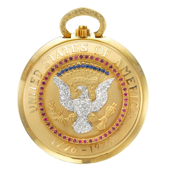 Swiss limited edition 14k gold pocket watch Circa 1976