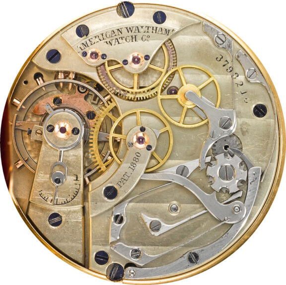 Fine American 14 carat gold open faced watch Circa 1880 Fine American 14 carat gold open faced watch Circa 1880