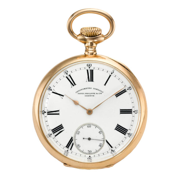 Swiss gold "Chronometro Gondolo" pocket watch Circa 1903