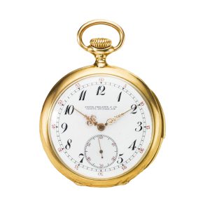 Swiss 18k gold minute repeating pocket watch Circa 1906