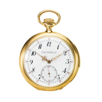 Swiss 18k gold minute repeating pocket watch Circa 1906
